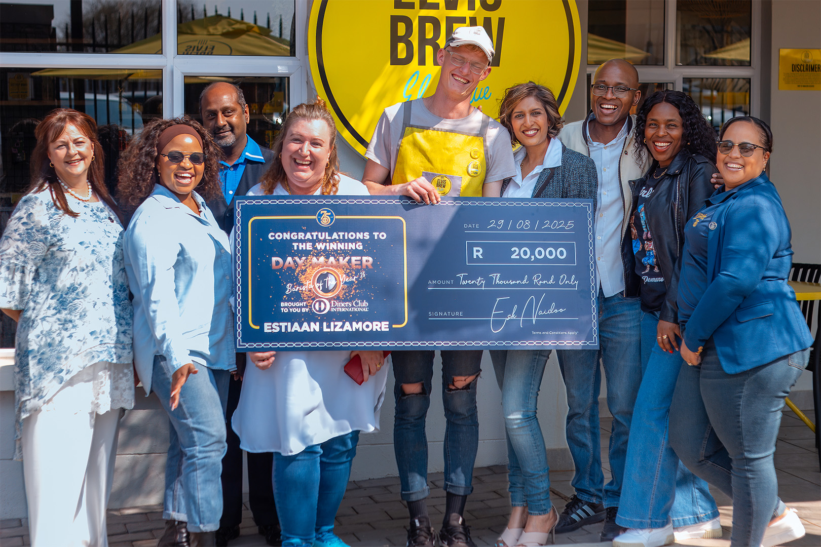 Barista 25 Winner Big Check